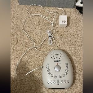 Noise machine, alarm clock, radio in 1